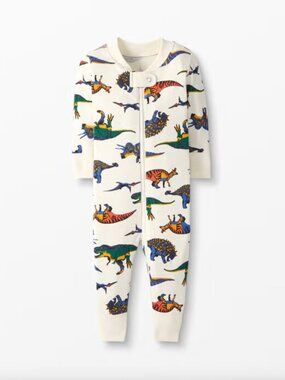Hanna Andersson Baby Zip Sleeper Organic Cotton (Dino Roar) - 60 3-6 months